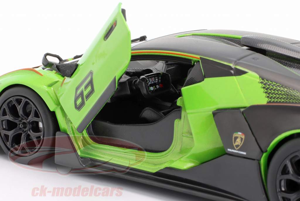 Lamborghini Essenza SCV12 year 2021 green / black 1:24 Bburago