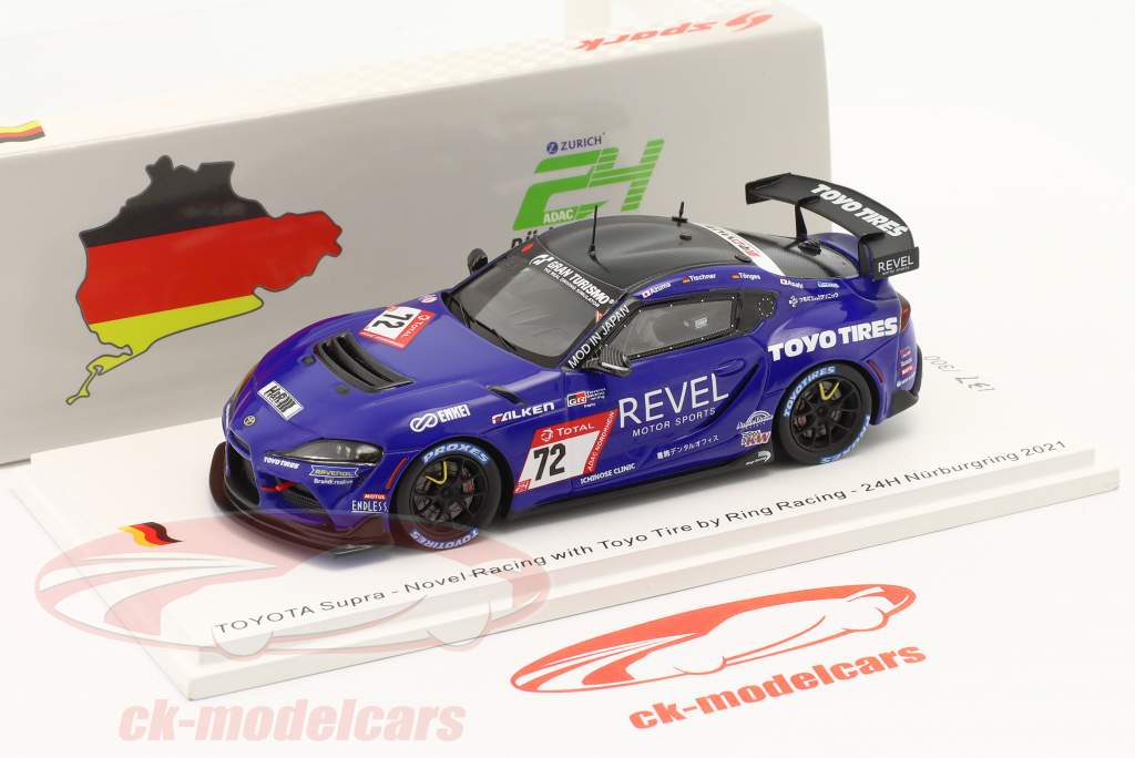 スパーク 1/43 トヨタ スープラ #72 ニュルブルクリンク24H 2021 スパーク 1/43 トヨタ スープラ ニュルブルクリンク 24h 2020 No