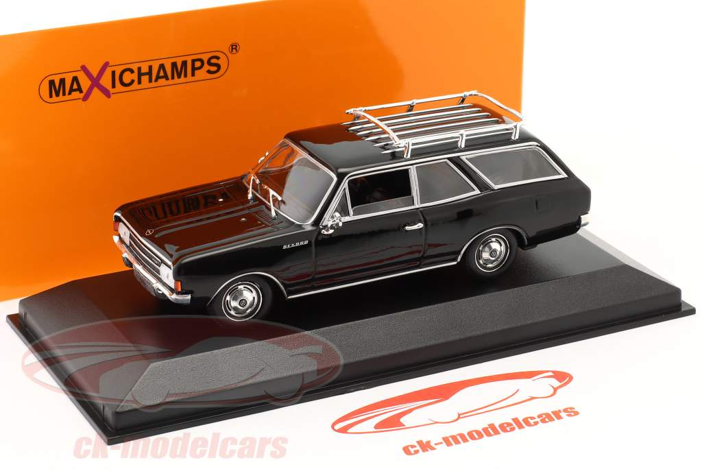 Opel Rekord C Caravan Baujahr 1968 schwarz 1:43 Minichamps