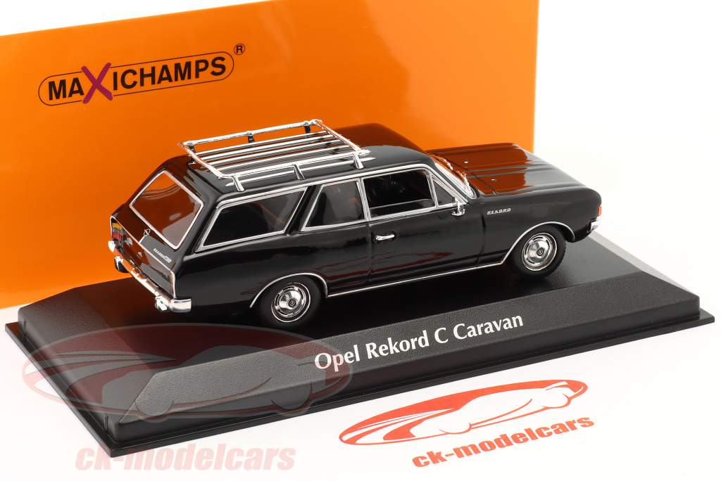Opel Rekord C Caravan Baujahr 1968 schwarz 1:43 Minichamps