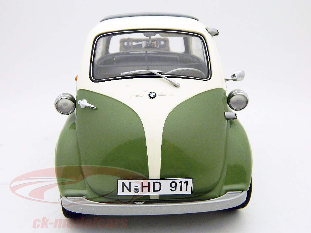 BMW Isetta Export groen - wit / groen - witte 1:12 PremiumClassiXXs