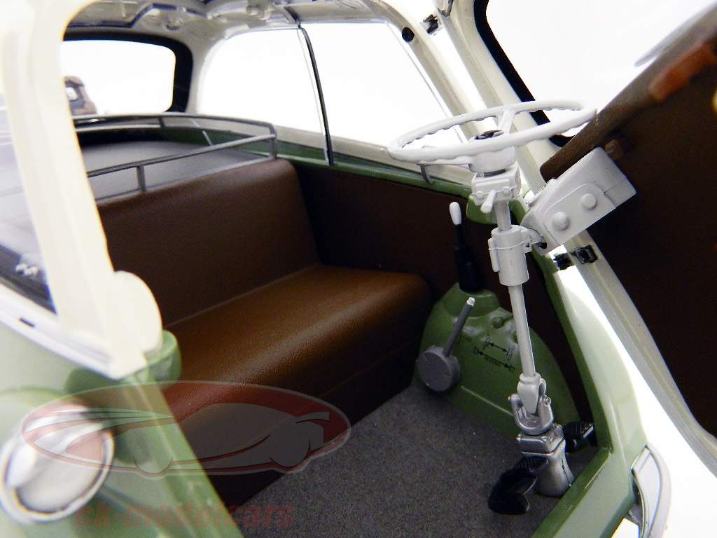 BMW Isetta Export verde - blanco / verde - PremiumClassiXXs 1:12 blancas