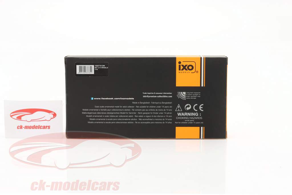 pneus e aros Set (4 peças) ATS Com ficar 1:18 Ixo