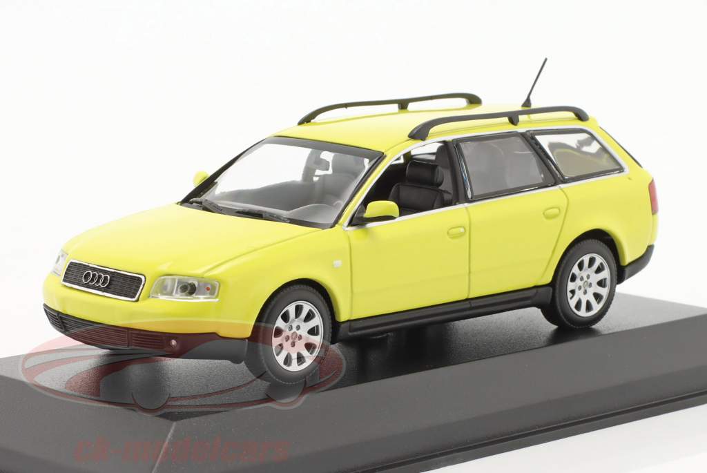 Audi A6 Avant Ano de construção 1997 amarelo 1:43 Minichamps
