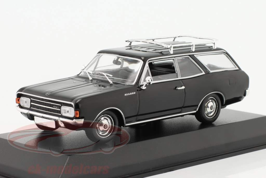 Opel Rekord C Caravan Baujahr 1968 schwarz 1:43 Minichamps