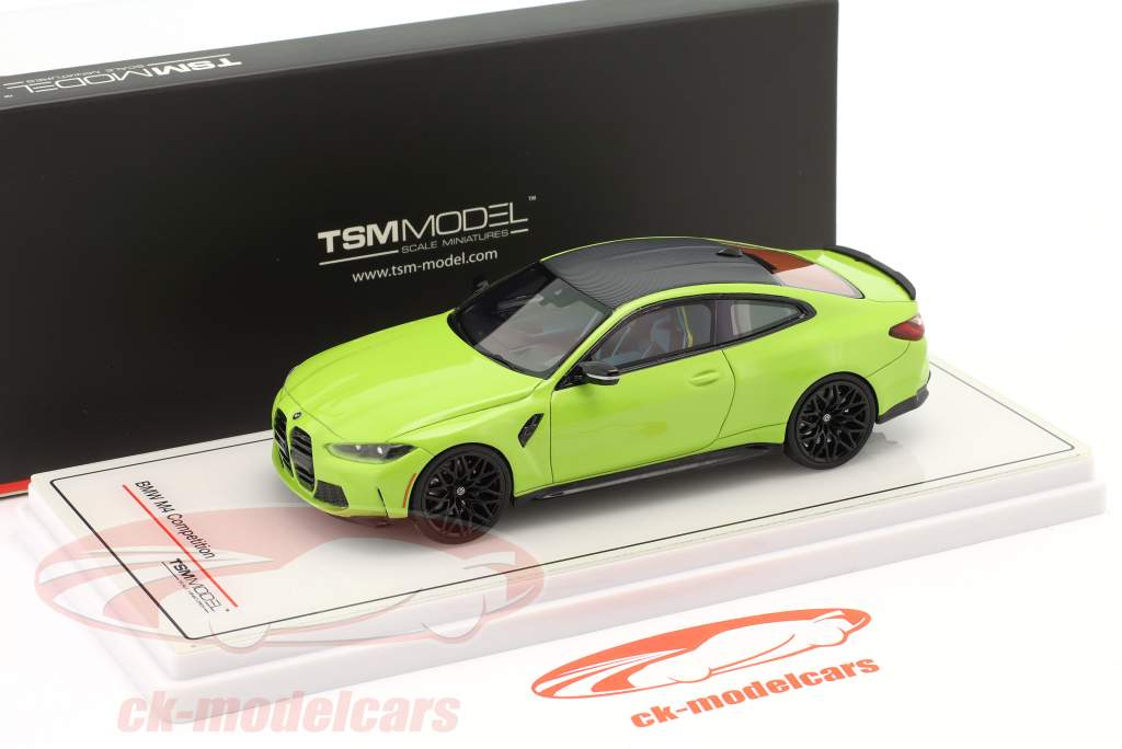 BMW M4 Competition Coupe (G82) bouwjaar 2021 Sao Paulo geel 1:43 TrueScale