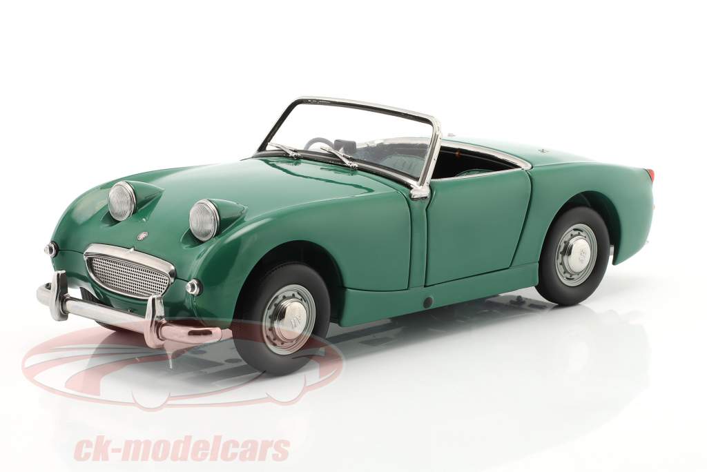 Austin Healey Sprite Spider RHD Ano de construção 1958 folha verde 1:18 Kyosho