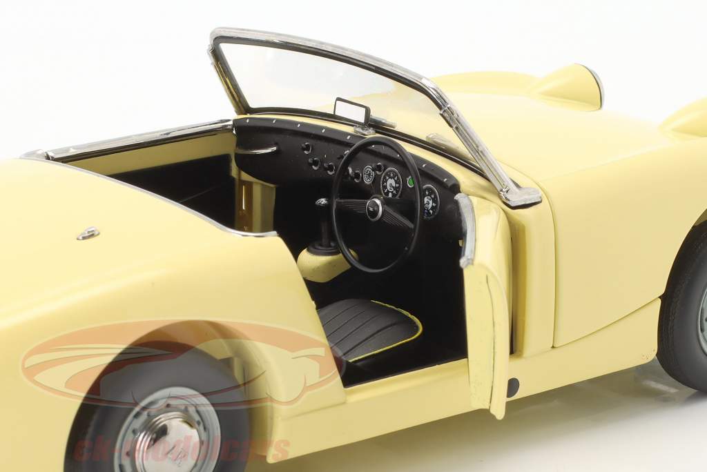 Austin Healey Sprite Spider RHD Год постройки 1958 первоцвет желтый 1:18 Kyosho