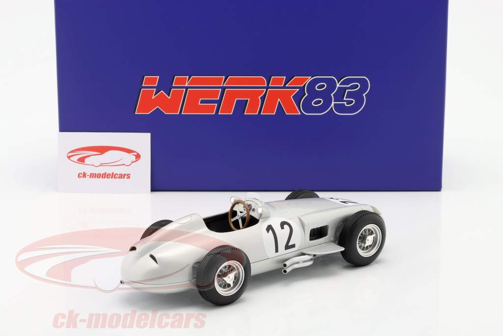 Stirling Moss Mercedes-Benz W196 #12 winner British GP formula 1 1955 1:18 WERK83