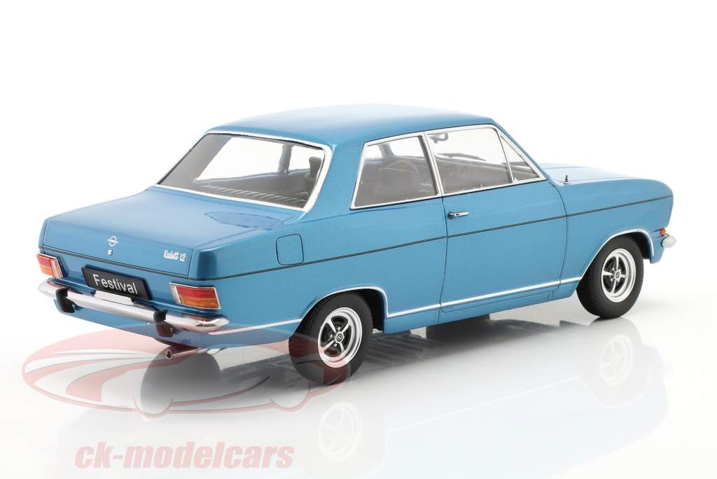 KK-Scale 1:18 Opel Kadett B festival year 1973 blue metallic