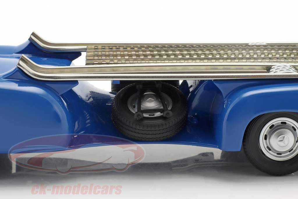 Set: Mercedes-Benz transporteur de course bleu Merveille Avec Mercedes-Benz W196 1:18 WERK83