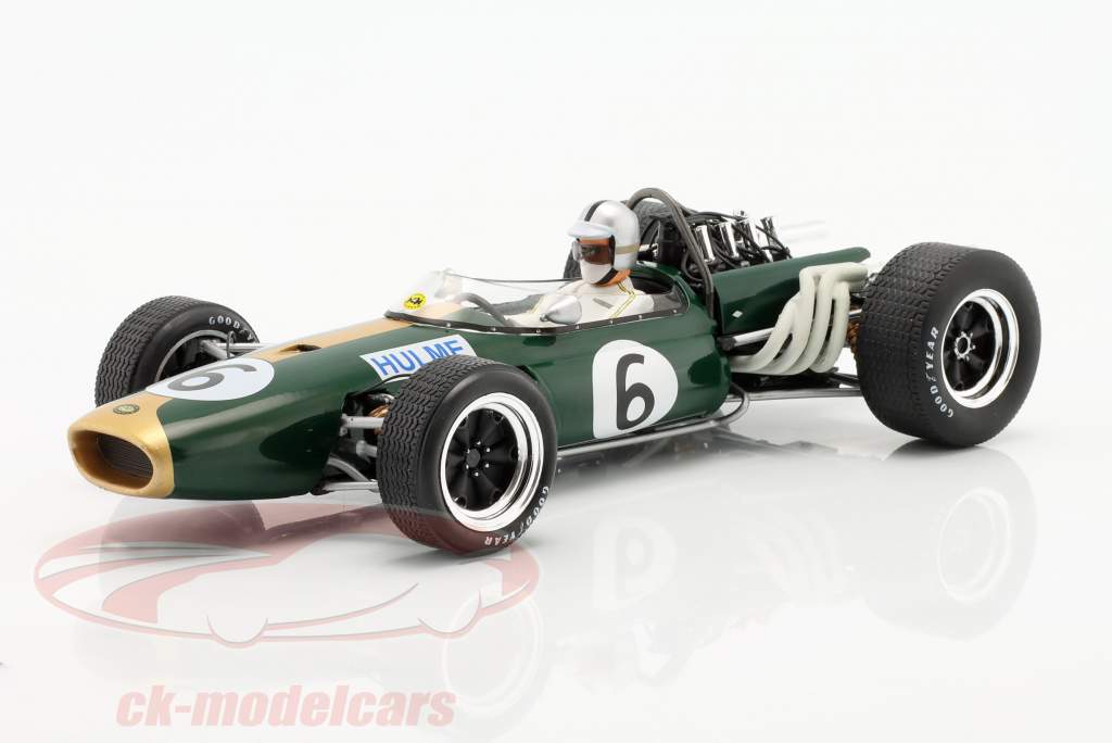 Denis Hulme Brabham BT20 #6 2º Gran Bretaña GP fórmula 1 1966 1:18 ModelCar Group