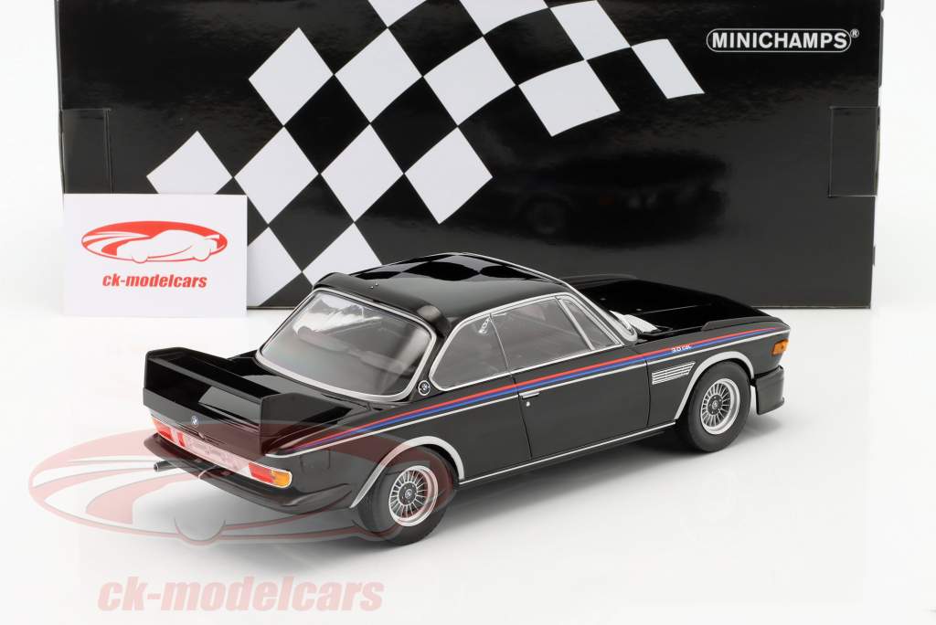 BMW 3.0 CSL Année de construction 1973 noir 1:18 Minichamps