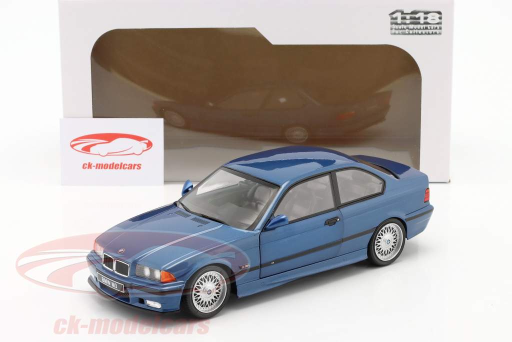 BMW M3 (E36) Coupe Année de construction 1994 vu bleu 1:18 Solido