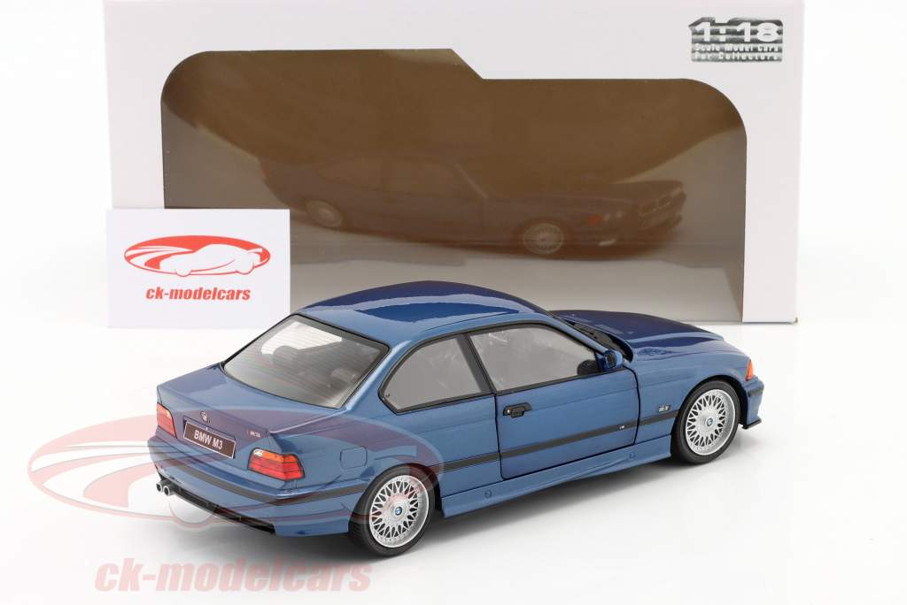 BMW M3 (E36) Coupe Année de construction 1994 vu bleu 1:18 Solido