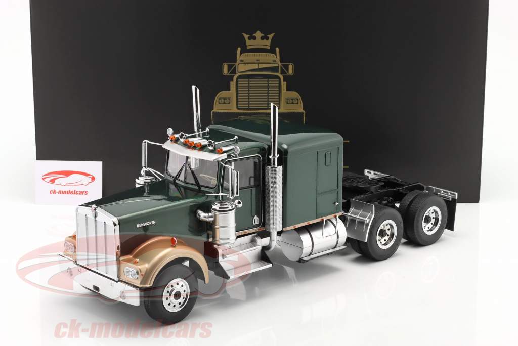 【専用出品】ホットウィール　KENWORTH W900  ロングゴーン　実車 Road Kings 1:18 Kenworth W900 トラクターユニット 濃い緑色
