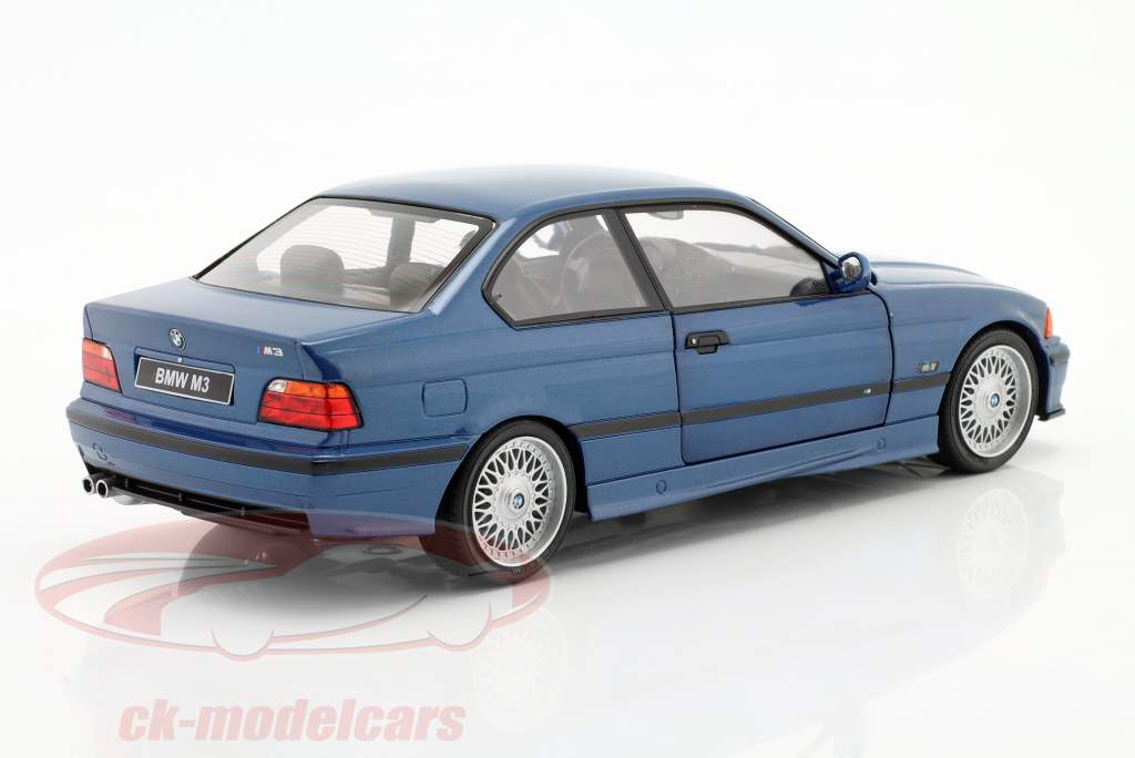 BMW M3 (E36) Coupe Année de construction 1994 vu bleu 1:18 Solido