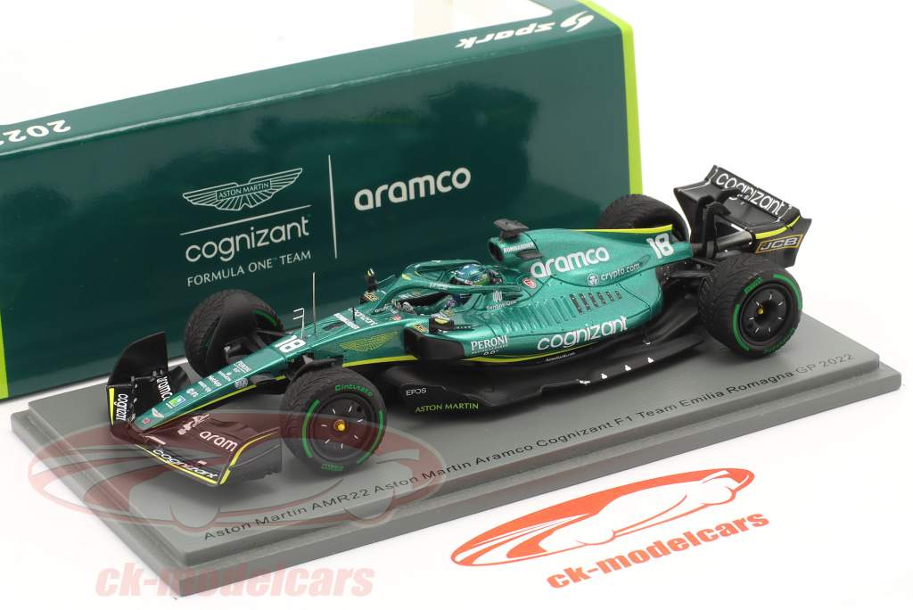 Lance Stroll Aston Martin AMR22 #18 Emilia-Romagna GP formula 1 2022 1:43 Spark