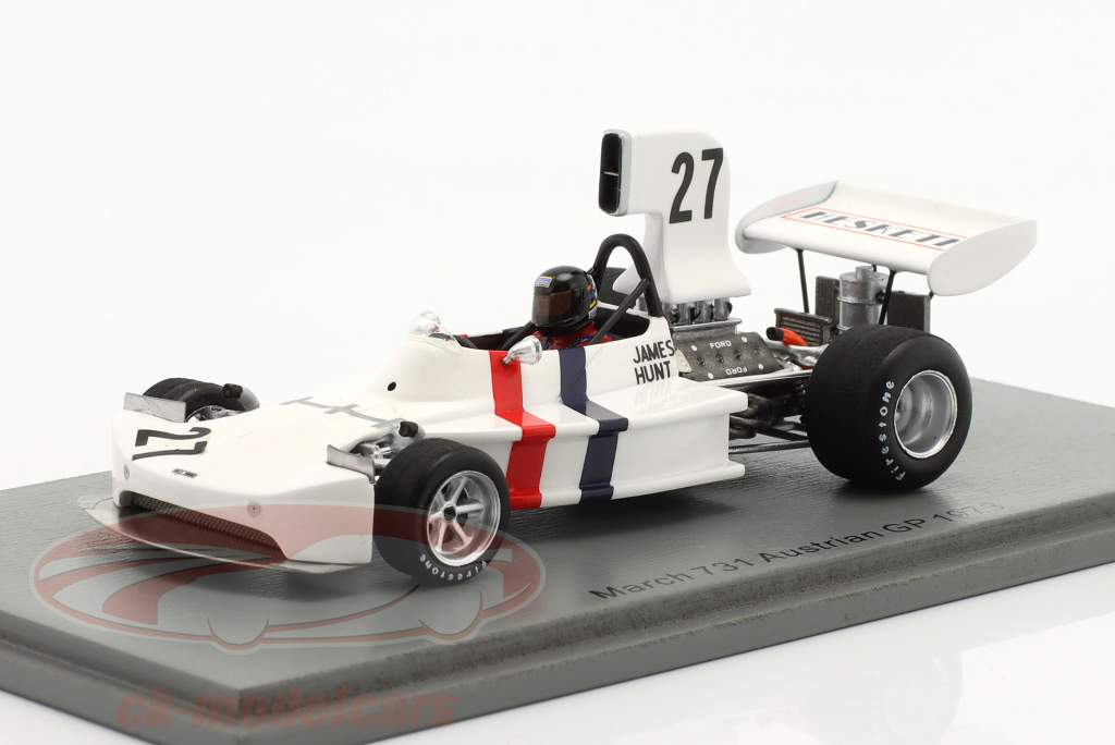 James Hunt March 731 #27 Österreich GP Formel 1 1973 1:43 Spark