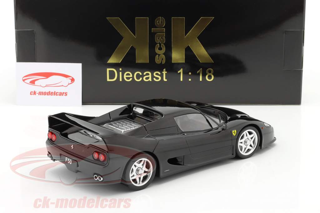 Ferrari F50 Hardtop Byggeår 1995 sort 1:18 KK-Scale