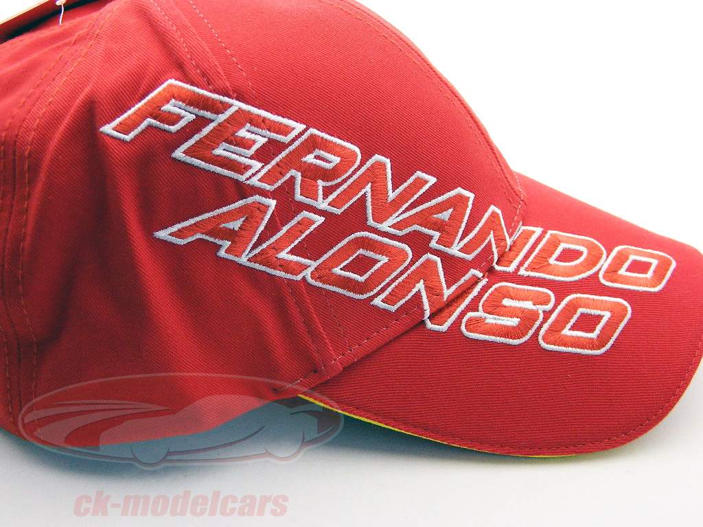 Fernando Alonso Ferrari Cap Driver / Cap con la Formula ricamo 1