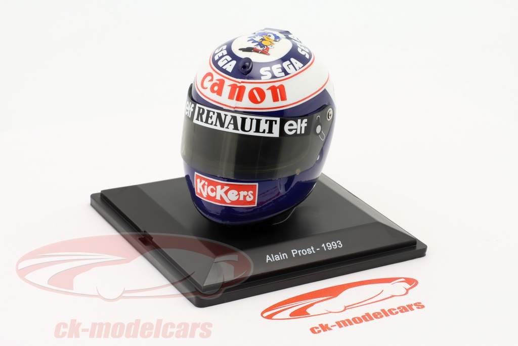 Alain Prost #2 Williams formel 1 Verdensmester 1993 hjelm 1:5 Spark Editions