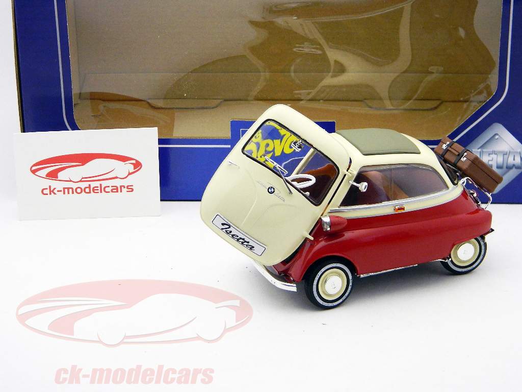 宝马ISETTA 250红色米色1:18雷维尔