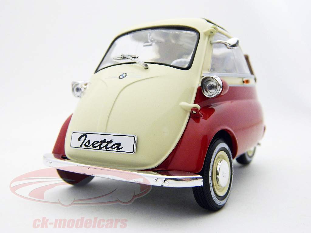 宝马ISETTA 250红色米色1:18雷维尔