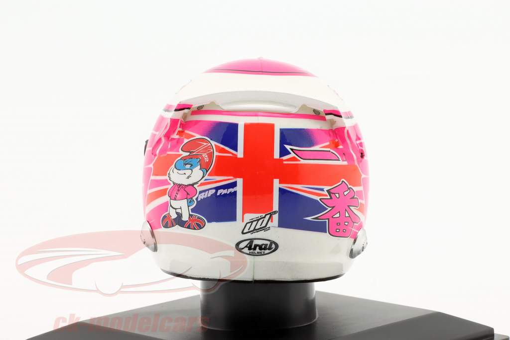 Jenson Button #22 McLaren Mercedes formula 1 2014 helmet 1:5 Spark Editions