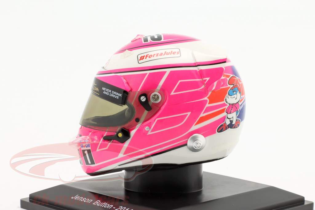 Jenson Button #22 McLaren Mercedes formula 1 2014 helmet 1:5 Spark Editions