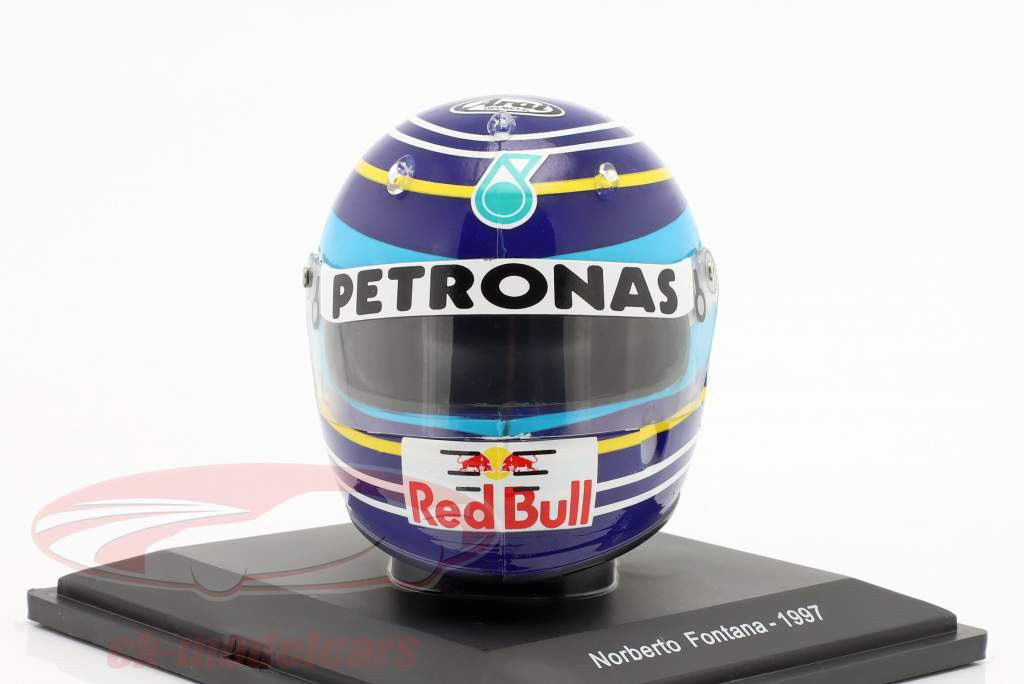 Norberto Fontana #17 Red Bull Sauber formel 1 1997 hjelm 1:5 Spark Editions