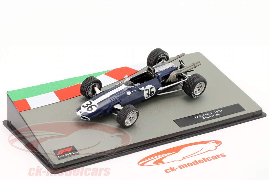Dan Gurney Eagle MK1 #36 formel 1 1967 1:43 Altaya