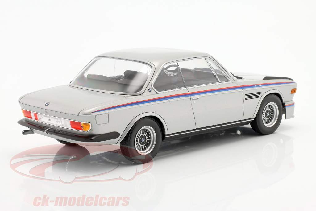 BMW 3.0 CSL (E9) Année de construction 1973 argent 1:18 Minichamps