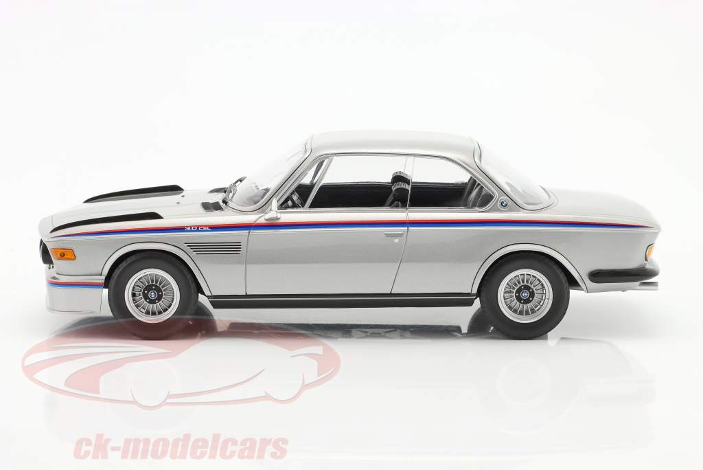 BMW 3.0 CSL (E9) Année de construction 1973 argent 1:18 Minichamps