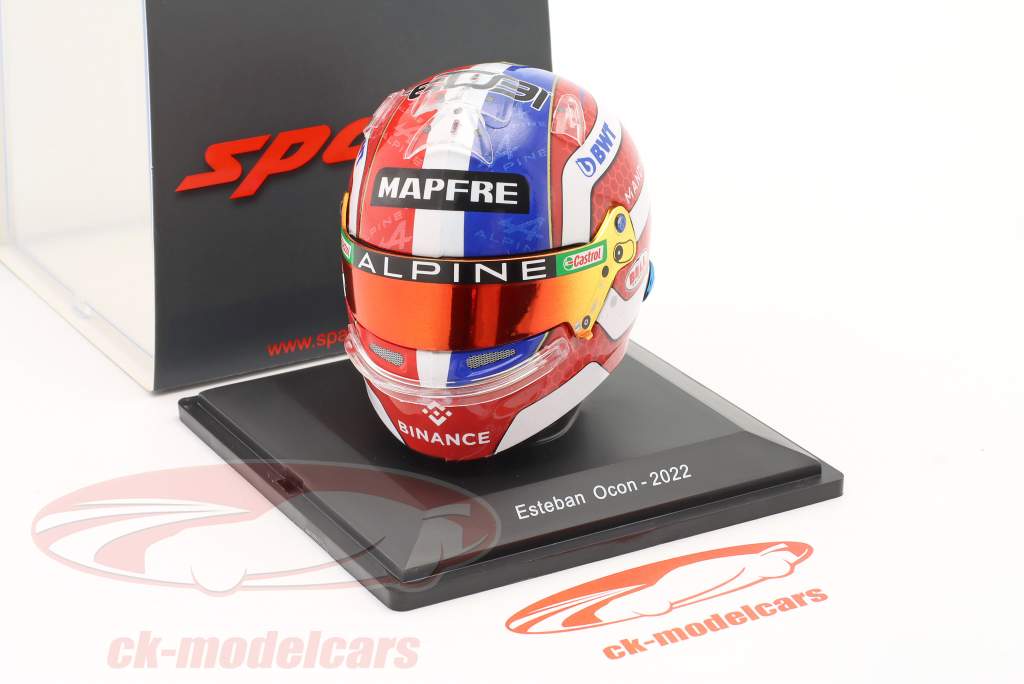 Esteban Ocon #31 BWT Alpine F1 Team formel 1 2022 hjelm 1:5 Spark