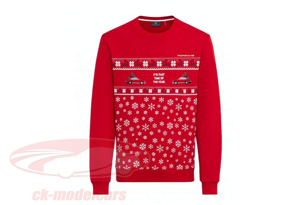 Porsche Pullover Weihnachten rot