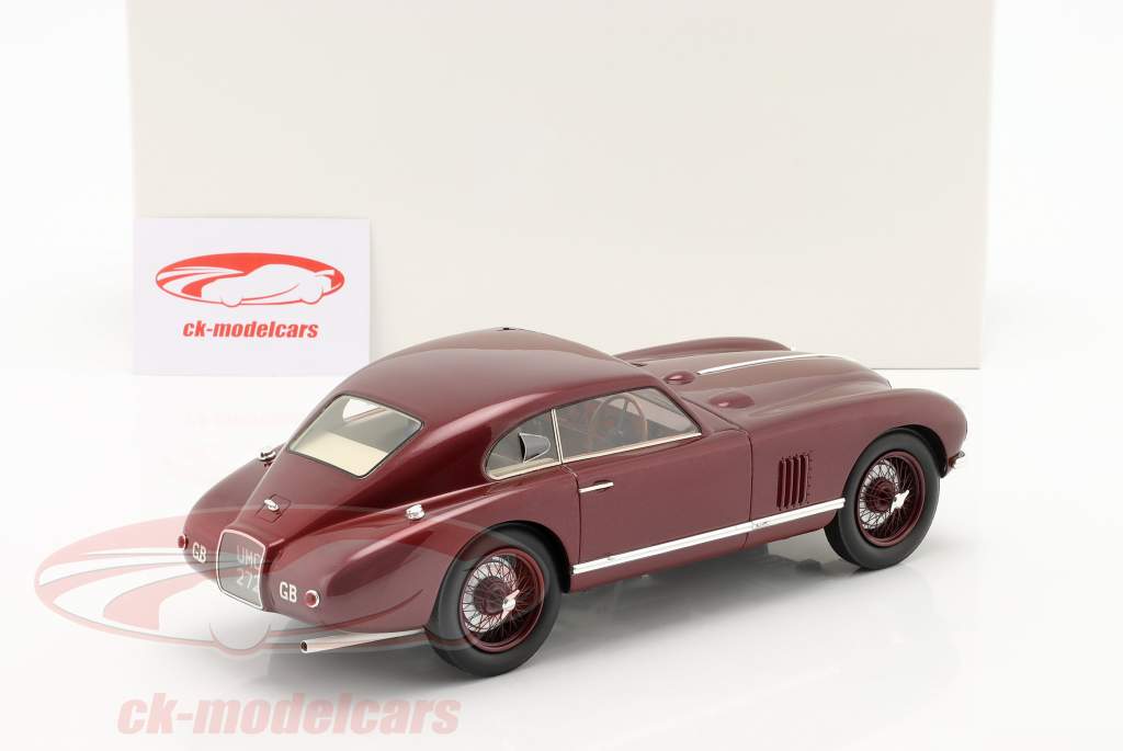 Aston Martin DB MK2 LML Byggeår 1949 mørkerød metallisk 1:18 Matrix
