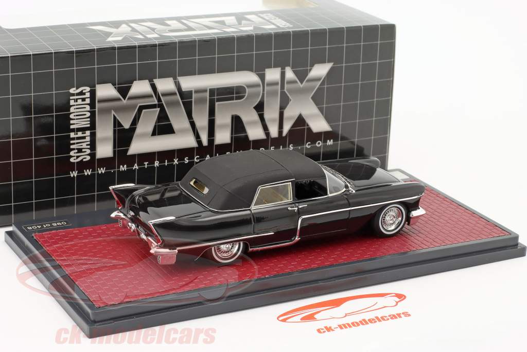 Cadillac Eldorado Brougham Town Car Closed Top Año de construcción 1956 negro 1:43 Matrix