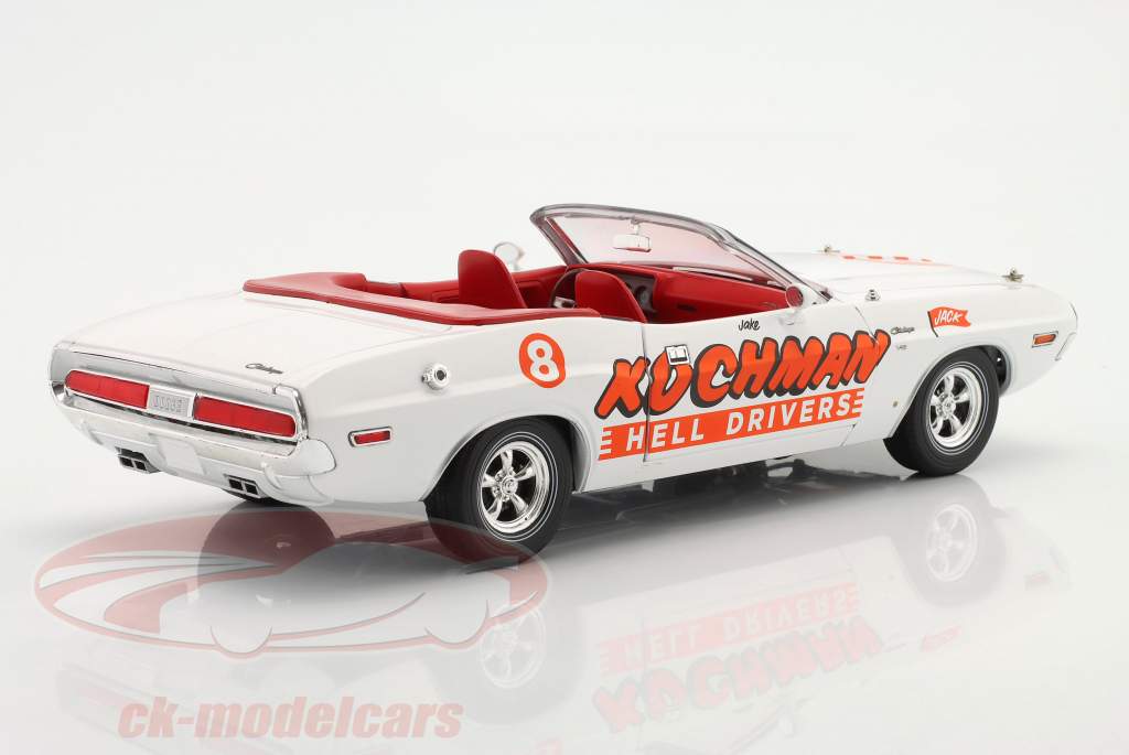 Dodge Challenger convertible Kochman year 1970 white / orange 1:18 Greenlight