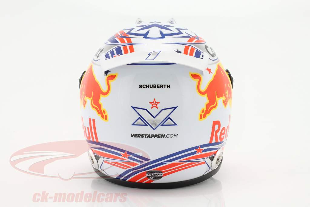 Max Verstappen Red Bull #1 United States GP formula 1 World Champion 2022 helmet 1:2 Schuberth
