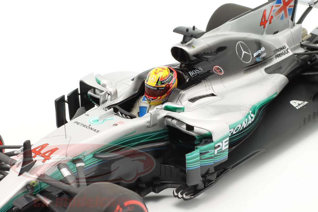 L. Hamilton Mercedes-AMG F1 W08 #44 formula 1 World Champion 2017 1:18 Minichamps
