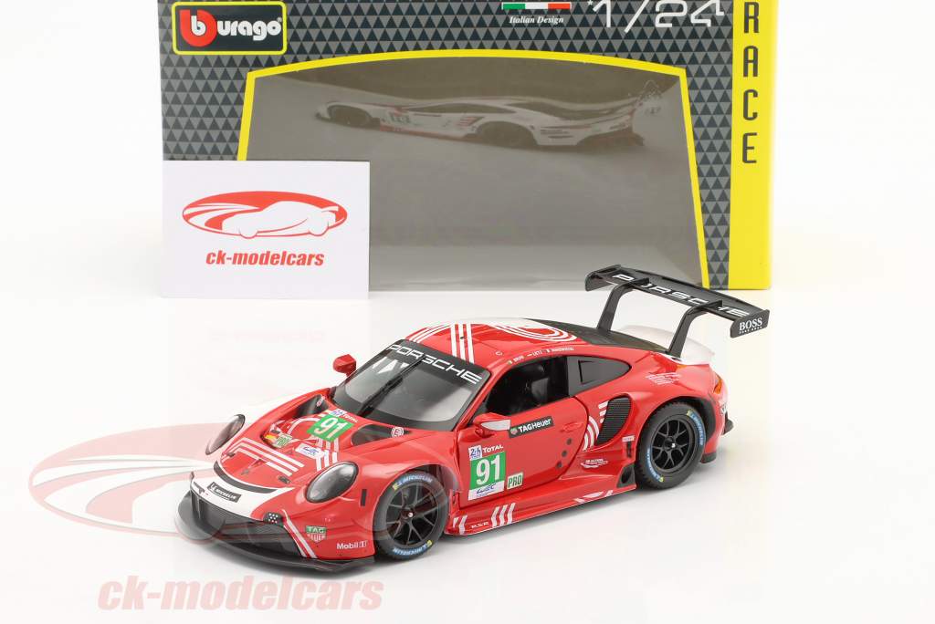 Porsche 911 RSR #91 24h LeMans 2020 Bruni, Lietz, Makowiecki 1:24 Bburago