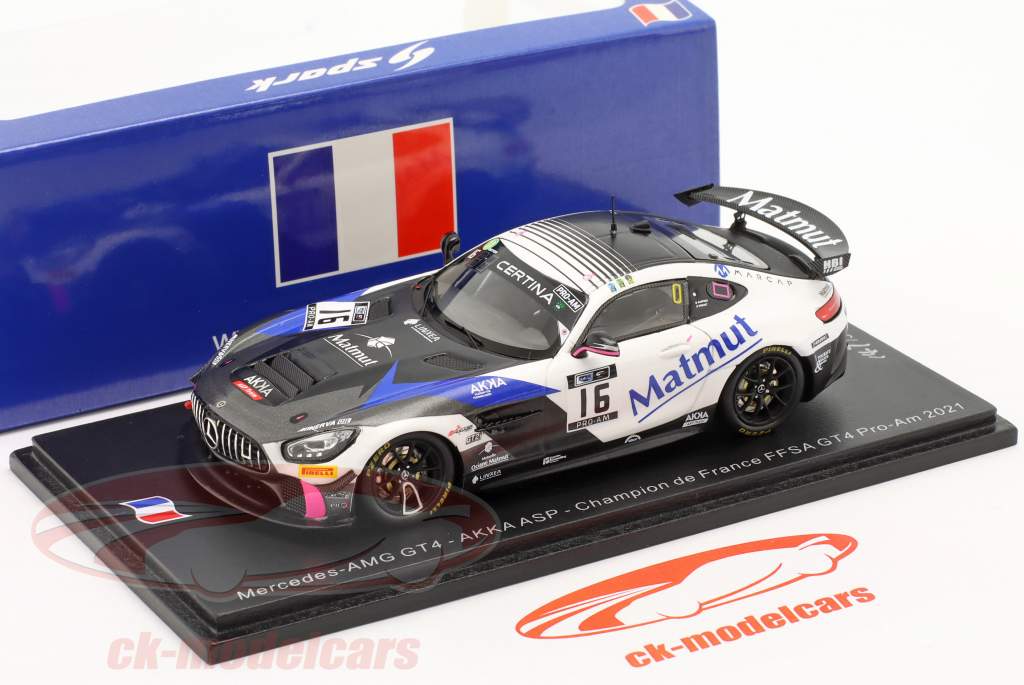 Mercedes-AMG GT4 #16 winner France FFSA G4 Pro-AM 2021 Drouet 1:43 Spark