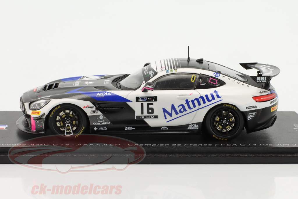 Mercedes-AMG GT4 #16 winner France FFSA G4 Pro-AM 2021 Drouet 1:43 Spark
