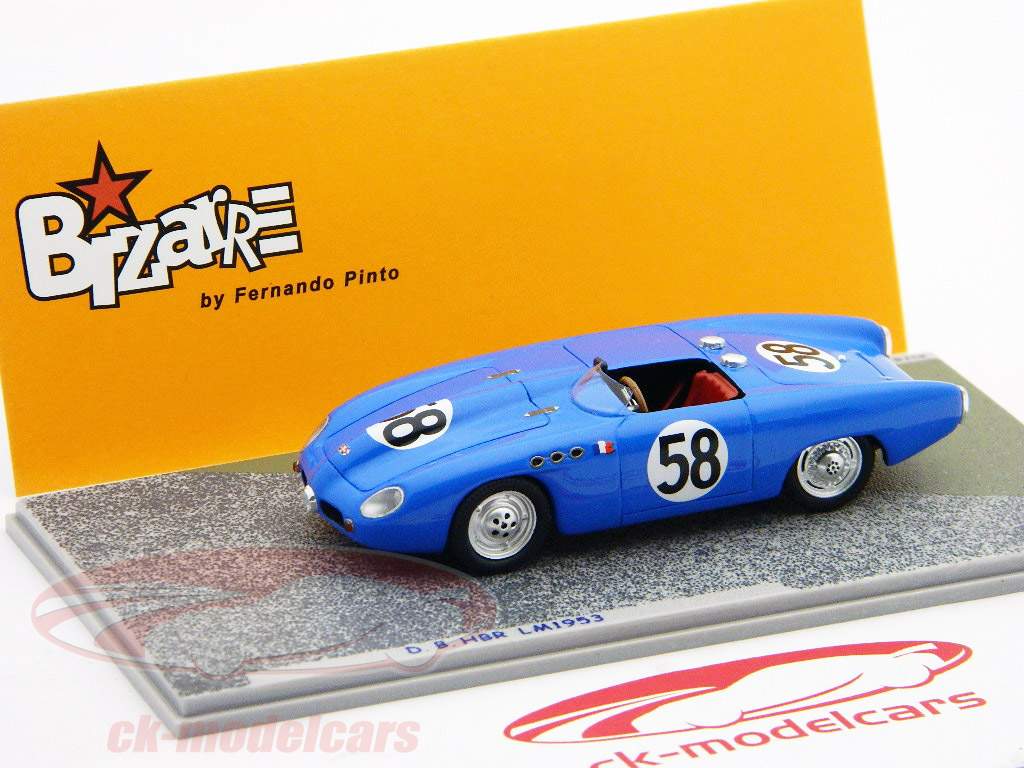 D.B. HBR #58 19th 24h LeMans 1953 1:43 Spark Bizarre