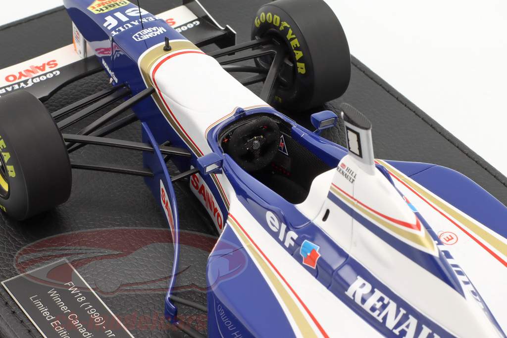 Damon Hill Williams FW18 #5 winner Canada GP formula 1 World Champion 1996 1:18 GP Replicas