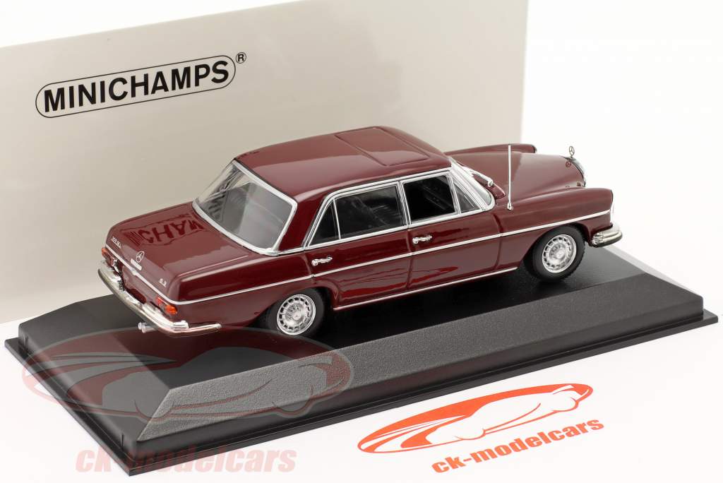 Mercedes-Benz 300 SEL 6.3 (W109) Baujahr 1968 dunkelrot 1:43 Minichamps