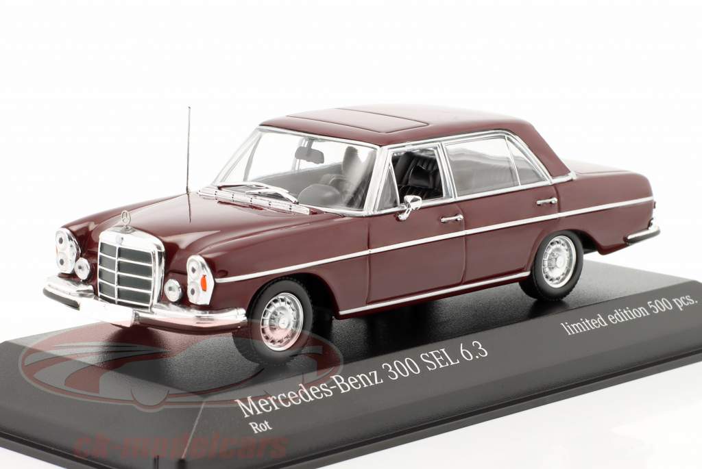 Mercedes-Benz 300 SEL 6.3 (W109) Baujahr 1968 dunkelrot 1:43 Minichamps