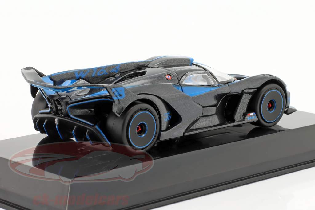 Bugatti Bolide Bouwjaar 2020 blauw / koolstof 1:43 Bburago