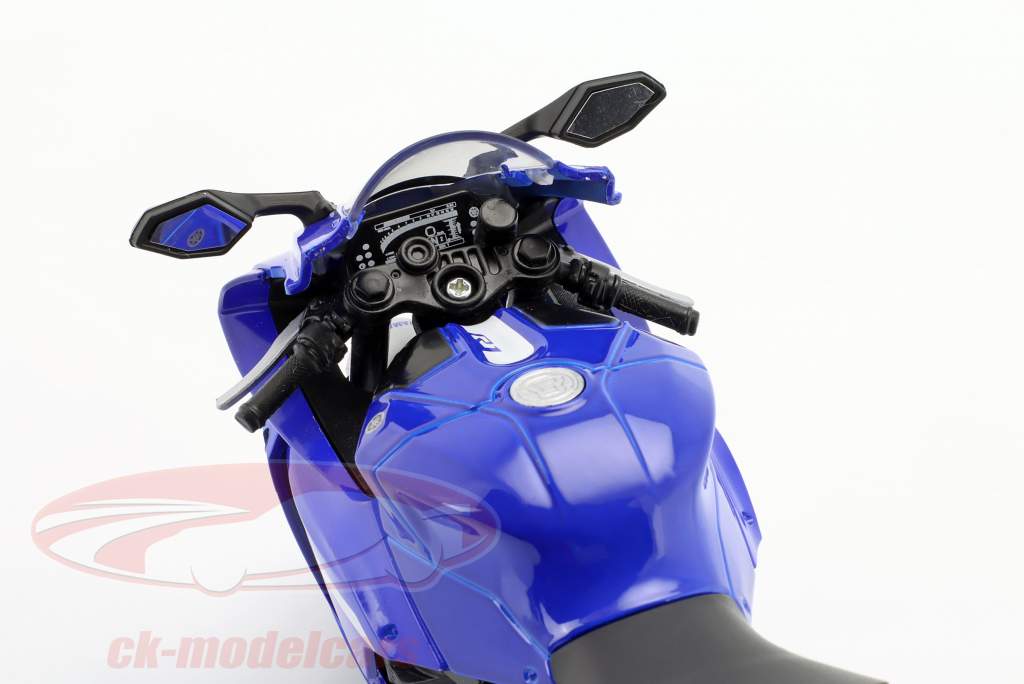 Yamaha YZF-R1 Byggeår 2021 blå / sort 1:12 Maisto